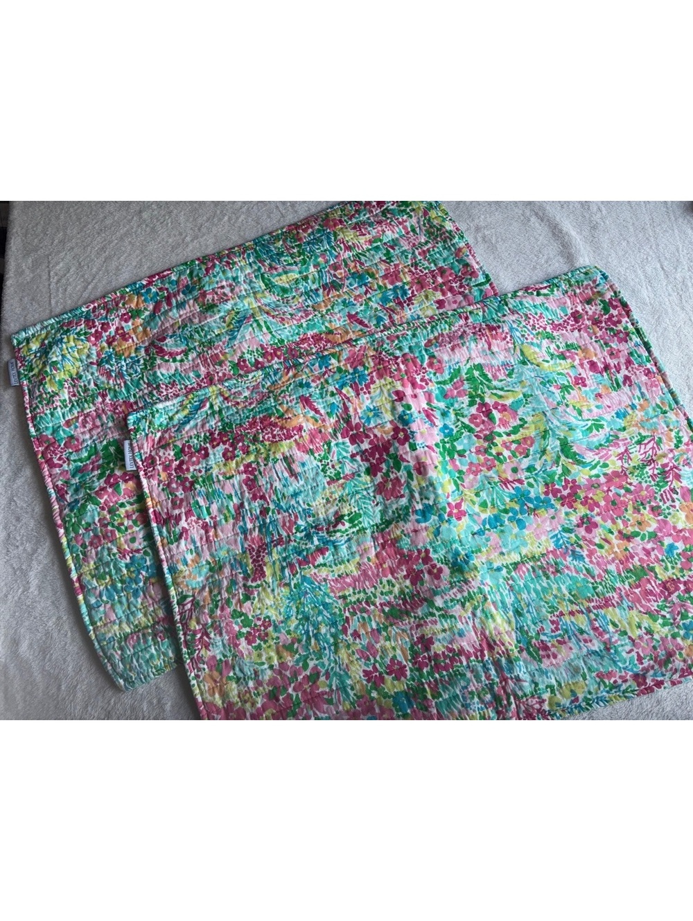 Levtex Home Karolynna Standard Pillow Shams Set of 2 Floral Teal